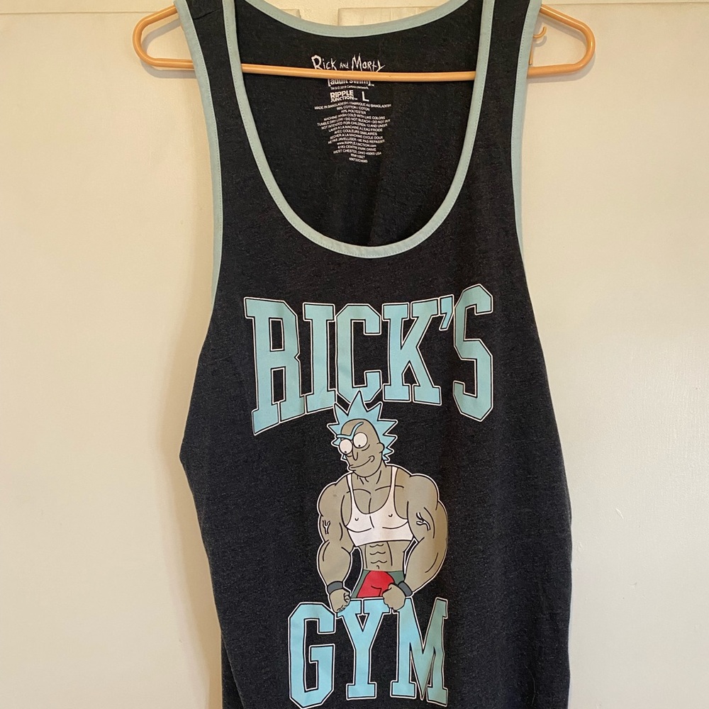 Rick and Morty “Ricks Gym” Tank Top/Cutoff